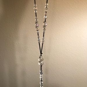 Shiny crystal necklace with svarorski spacers